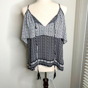 Forever 21 Tassel Tie Tank Layered Modern